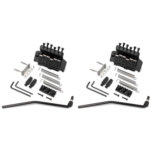 2 Sets of Guitar Bridge Accessories Double Swing Bridge Vibrato System String Board Vibrato Complete Set