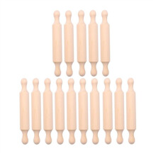 7In Wooden Rolling Pin Long Kitchen Baking Small Dough Rolling Pin for Children Fondant Pastry Pizza Crafting 15Pcs