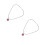 2St Rood Multifunctionele Golf Balmarker Ketting Voor Dames Met Clip 5