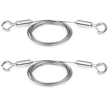 Adjustable Picture Hanging Wire 2PCS Mirror Frame Kit 2M X1.5Mm Heavy Duty Stainless Steel Wire Rope