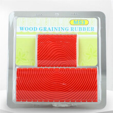 6Pcs Handheld Wood Grain Tool,Art Paint Red Wood Grain Tool Grain Rubber Wood Grain Tool Puller Basics Wood Graining Set