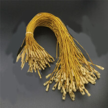 1000Pcs Gold Christmas Ornament Hanger Rope, Christmas Ribbon Ornament Hook Buckle for Christmas Cord Lock Cord
