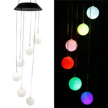 Outdoor Solar-Powered Hanging Wind Chime, Windchimes Unique Outdoor Yard Garden Decor Best Gifts for Mom