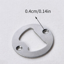 40Pcs Bottle Opener Part with Screws, Round Beer Opener, Insert Beer Bottle Opener for Bar, Restaurant and Family