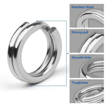 500Pcs Stainless Steel Fishing Split Rings,Fishing Heavy Duty Lure Rings