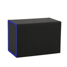 Card Deck Box, Premium Card Box with Flip Dice Tray , Card Deck Case Storage Box for Sports Game Cards Black+