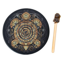 Festive Decorative Gongs and Drums, Decorative Drums with Drumsticks, Festive Small Gongs and Drums (Turtle Drums)