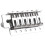Per Chitarra Elettrica Single Swing Bridge SQ ST Tremolo Bridge System Pull Plate String Bridge Concave String Code Argento 4