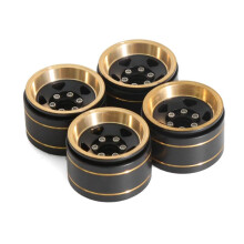 4pcs 1.0 Brass Wheel Hub for 1/18 TRX4M SCX24 FCX24 RC Car Upgrade Parts