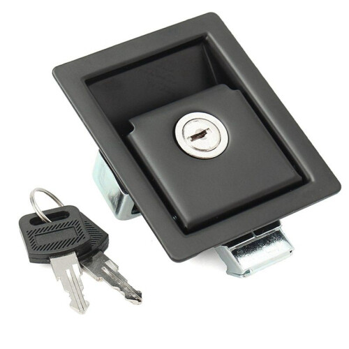 2pcs Rv Car Paddle Entry Door Lock  Handle Knob -Trailer Pull Type Panel Door Lock 2