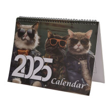 Stylish Cats Calendar 2025 Wall Calendar , Funny Cat Calendar Wall Calendar Gag Gift, Funny Cat Memes Pics Cat Calendar