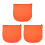 3Pcs Large Capacity Orange Drawstring Motorcycle Storage Bag 5