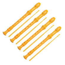 Yellow ABS Recorder Treble 8-Hole Musical Instrument Flute Children Adult Beginners Entry-Level Flute Instrument