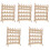 5Pièces Support À En Bois Beige Pour Projets DIY 5