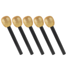 15Pièces Microphones Jouets Dorés Accessoires Pour