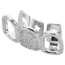 3Pièces Dents Argent Cuivre Design Hip Hop Confortable