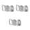3Pièces Dents Argent Cuivre Design Hip Hop Confortable 6