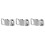 3Pièces Dents Argent Cuivre Design Hip Hop Confortable 5