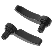 4Ensembles Poignées Aluminium Noires Pour Sacoches Fiables