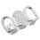 3Pièces Dents Argent Cuivre Design Hip Hop Confortable 3