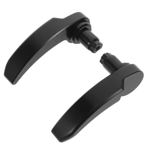 4Ensembles Poignées Aluminium Noires Pour Sacoches Fiables 2