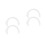 4Paquets Moustaches Blanches Nylon Réalistes Pour DIY 6