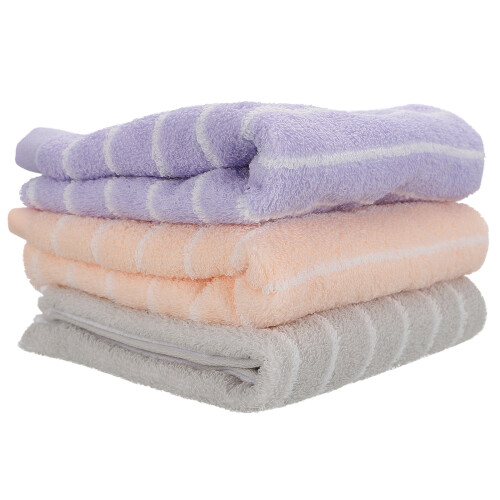 6Pièces Serviettes Épais En Coton Doux Pour Bain 1