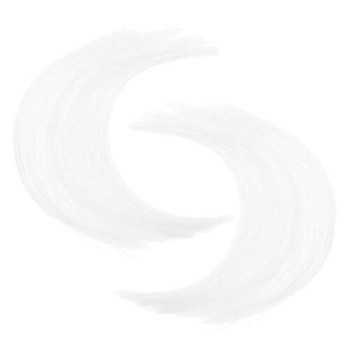 4Paquets Moustaches Blanches Nylon Réalistes Pour DIY