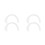 4Paquets Moustaches Blanches Nylon Réalistes Pour DIY 10
