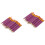 288Pièces Petits Crayons Portables Violets Pour Et 6
