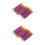 288Pièces Petits Crayons Portables Violets Pour Et 7