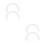 4Paquets Moustaches Blanches Nylon Réalistes Pour DIY 5