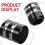 3Pièces Protections Levier Aluminium Noir Universels Robustes 8