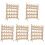 5Pièces Support À En Bois Beige Pour Projets DIY 4