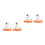 4Pièces Porte-Baguettes Céramique Chat Décor 3