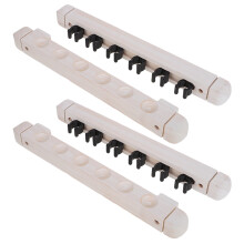 10Paires Rangement Queue De Billard Mural Bois Massif Beige Élégant