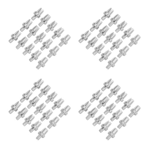 60Pièces Vis Levier Alu Argent Pliables Durables 2