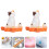 4Pièces Porte-Baguettes Céramique Chat Décor 10