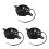 3Pièces Accessoires Refroidissement Atv Utv Plastique Noir 6
