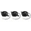 3Pièces Accessoires Refroidissement Atv Utv Plastique Noir 5
