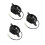 3Pièces Accessoires Refroidissement Atv Utv Plastique Noir 8
