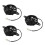 3Pièces Accessoires Refroidissement Atv Utv Plastique Noir 7