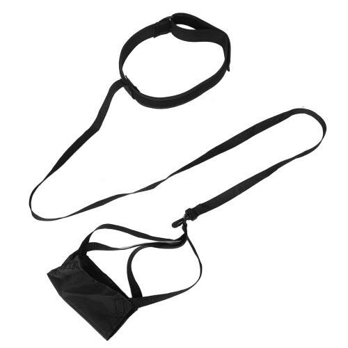 2Pièces Bandes Résistance Natation Noires PP Polyester Pour Piscine 1