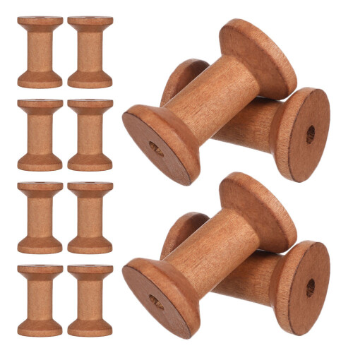 50Pièces Bois Marron Pour Couture Artisanat 2