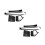 2Pièces Bandes Résistance Natation Noires PP Polyester Pour Piscine 10