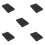 5Pièces Support Plastique Noir Pour Peinture Séchage 5