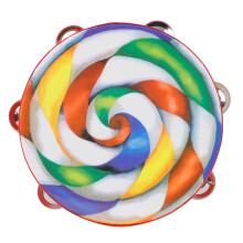 1Pièces Tambourine En Bois Pour Enfants Coloré Jouet Musical Éducatif