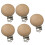 10Pièces Bois Rond Clips Bébé Beige Durable 1