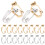40Pièces Convertisseurs Oreilles DIY Clips Brass Or Argent 1