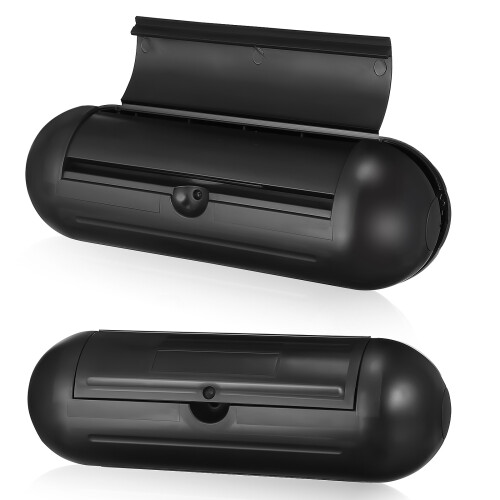 4Pièces Caisson Protection Prises Jumbo Résistant Noir